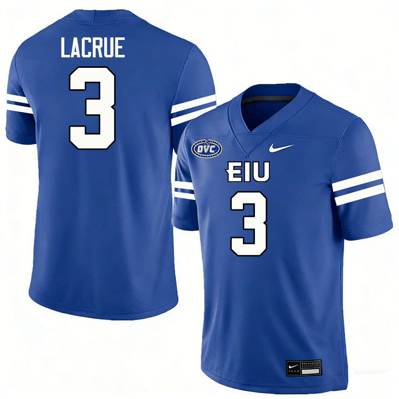 Eastern Illinois Panthers #3 Cole LaCrue College Football Jerseys,Uniforms-Blue